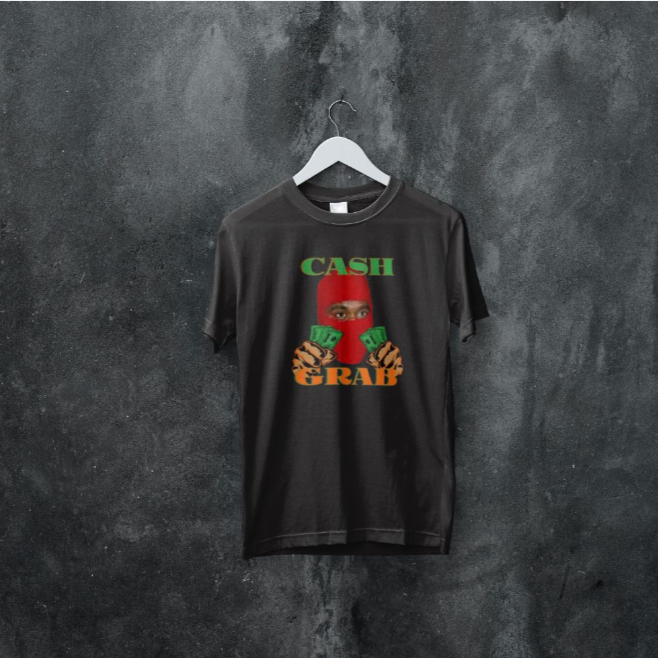 Upgrade Your Style with Our Exclusive Cash Grab T-Shirt - Trendy English Apparel